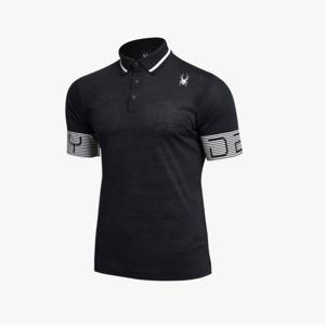 [스파이더] 남성 골프 로고 카라 티셔츠 SPIMCNTS241MBLK