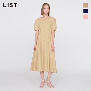 [리스트] 브이넥 퍼프 롱 원피스_TWWOPO60110