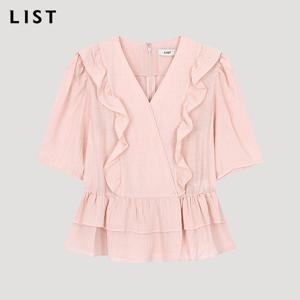 [리스트] 프릴 브이넥 블라우스_TWWBLO60090_LP