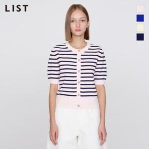 [리스트] 스트라이프 볼륨 슬리브 가디건_TSKCDO60520