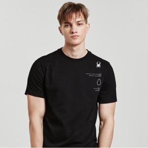 [스파이더] 남성 그래픽 반팔 티셔츠 SPJMCNRS311MBLK