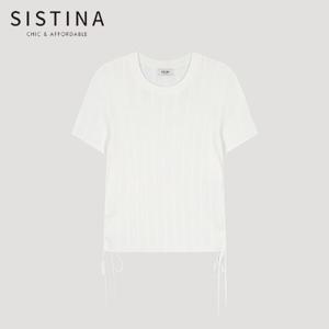 [SISTINA] 인기 사이드 셔링 포인트 니트_ASKPOO21010_OW