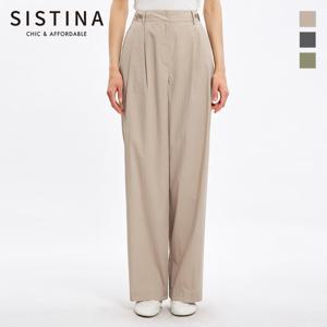 [SISTINA] 인기 사이드 버튼 스트레이트 팬츠_AWWSLO21160