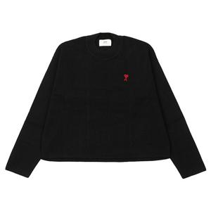 [로로모다] 아미 하트 로고 남성 니트 / UKS046KN0042-001