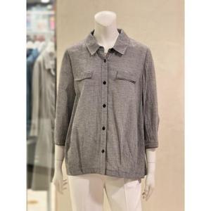 벨리시앙 세이브존01 잔체크 플랩 린넨 재킷 JK3303