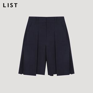 [리스트] 플리츠 퀼로트 하프 팬츠_TWWSPO62070_DN