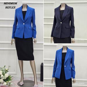 [미니멈]MD 심플 카라넥 원버튼 자켓 MD MYBGWJ3020 B_CJ