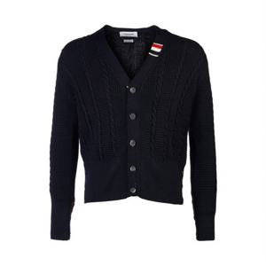 [톰브라운] 남성 케이블 스티치 가디건 MKC513A Y1024 415