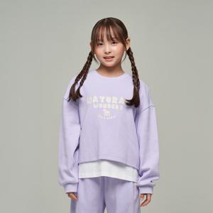 [내셔널지오그래픽 키즈] K243GSW920 레이어드 맨투맨 LAVENDER