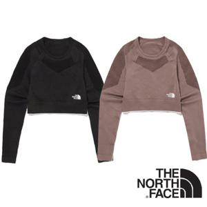 노스페이스 여성 모션 크롭 롱 슬리브 심리스티셔츠 NM5MQ81 YDH