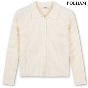 [폴햄]여성 카라 립 가디건 PHE4EC2320