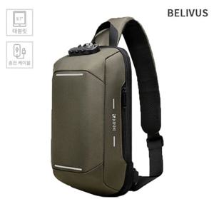 빌리버스 남자 슬링백 태블릿 수납가능 여행용 보조가방 BJI230