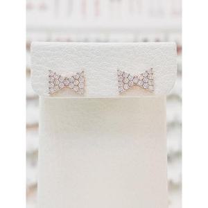 볼라레 세이브존01 리본 큐빅 은침 귀걸이 spe1162_1