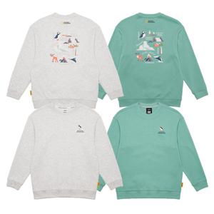 내셔널지오그래픽키즈 K243USW930 그래픽 맨투맨-2 2종택 1