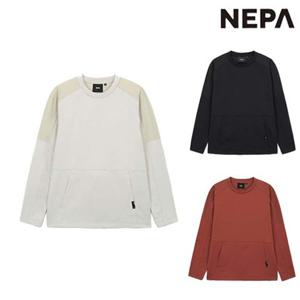 [네파]7KE5370 공용 가을 간절기 등산 캠핑 에센셜 블럭 긴팔 라운드 티셔츠