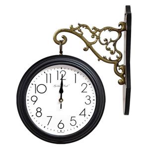 GB2301 양면벽시계 진밤색