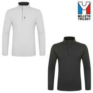 [밀레 (행사)]남성 가을 가볍고 편안한 데피 반집업 티셔츠_MLTFT223