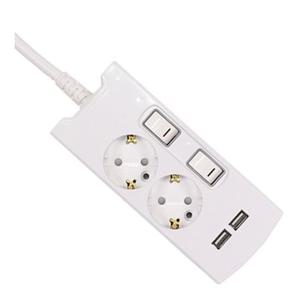 써보니)USB부착 개별스위치 멀티탭(2구/2M/U-56422)