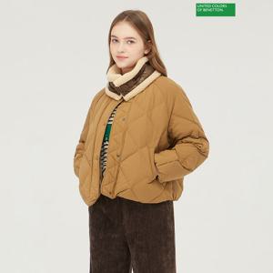 베네통 넥 워머 퀼팅 덕 패딩 BAPDG5361_CA