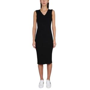 몽클레어 여성 블랙 미디 드레스 9L00002_M2833999