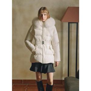 올리브데올리브 (OP4WMA65) 리얼사가폭스퍼탈부착 벨티드구스다운 OLIVE  DES  OLIVE