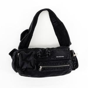 발렌시아가 슈퍼비지 스몰 슬링백 숄더백 VINTAGE블랙 7021672AA27 1022