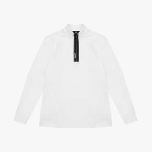 드루 남성 테잎포인트 반집업 티셔츠 DM44LT36_WT