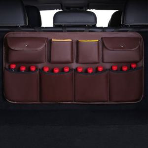 자동차 가죽 트렁크 포켓 정리함 그물망 수납 C타입
