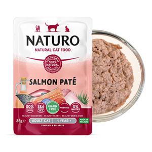 내추로 캣 어덜트 연어파테 85g 고양이 주식 파우치
