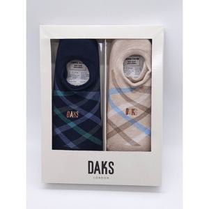 [닥스(양말)]여성 사선체크 발목양말 2종세트 25420