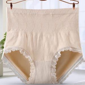 VIVA-NG216 하이웨스트 레이스 면팬티