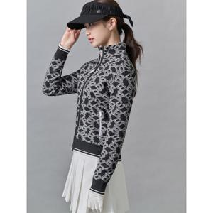 빈폴골프 여성 로고자카드 풀집 가디건  애쉬 BJ5151A014