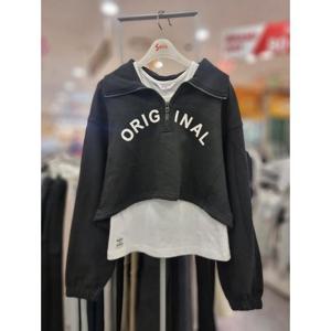 주)소이 세이브존01 여아 블랙 반오픈 카라 세트티 23W0785