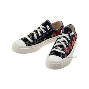 [꼼데가르송] FW24 공용 로고 로우탑 스니커즈 AZ K126 001 BLACK