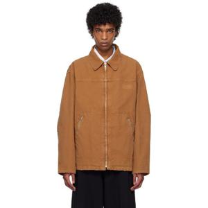 25 FW 메종마르지엘라 남성 탠 캔버스 재킷 251188M180004