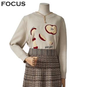 [포커스]애플 라운드 울 니트_FW4K7KT0100