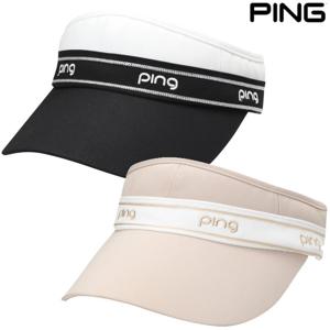 골프양말증정_PBS 여성 배색 로고 자수 썬바이저 121E1CP053