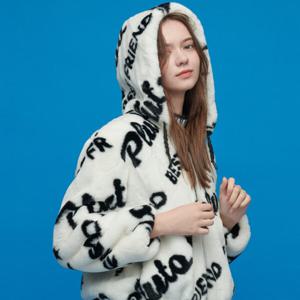 [디즈니골프]여성 레터링 퍼 점퍼 (DN4LJP031)_US