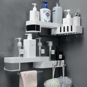 샴푸 거치대 타월 걸이 각도 조절 욕실 코너 선반
