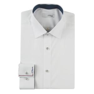 [에스티듀퐁(셔츠)]커프스삼색자수포인트면혼방트윌셔츠SE5SM11LS105SWH