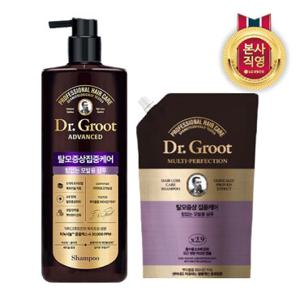 [탈모샴푸]닥터그루트 힘없는 모발용 대용량 탈모기능성 샴푸 700ml+힘없는모발리필330ml