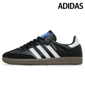 아디다스 키즈/성인 스니커즈 삼바 OG J  블랙 검 IE3676