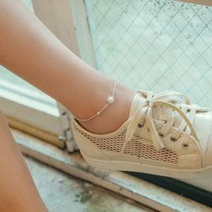 (실버) 진주 슬리밍 발찌