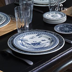 [지앙]데파레이에 디저트 접시 블루 1p (22cm)