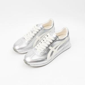 [신난다슈] 여성 스니커즈 4cm 키높이 운동화 단화 소가죽 발편한 쿠션 AG259031 실버