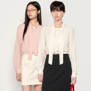 WOMAN 드레이프 타이 블라우스 [3COL] / WBE1L03510