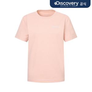 여성 에버딘 스몰로고 반팔티셔츠 (Peach) DWRS64053-PCS