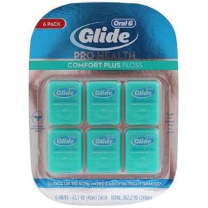 치간칫솔 co오랄비 글라이드 플로스 민트 치실 40m x 6개
