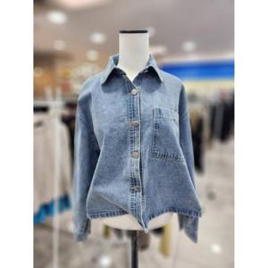 스테파니 세이브존08 숏 청 데님 자켓 A25DM5105
