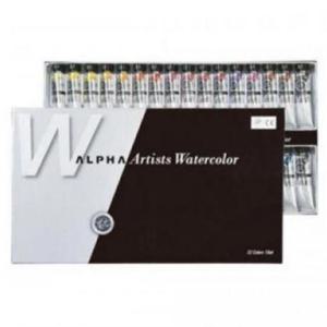 물감세트 알파색채 실버레벨 수채화물감세트 15ml 32색